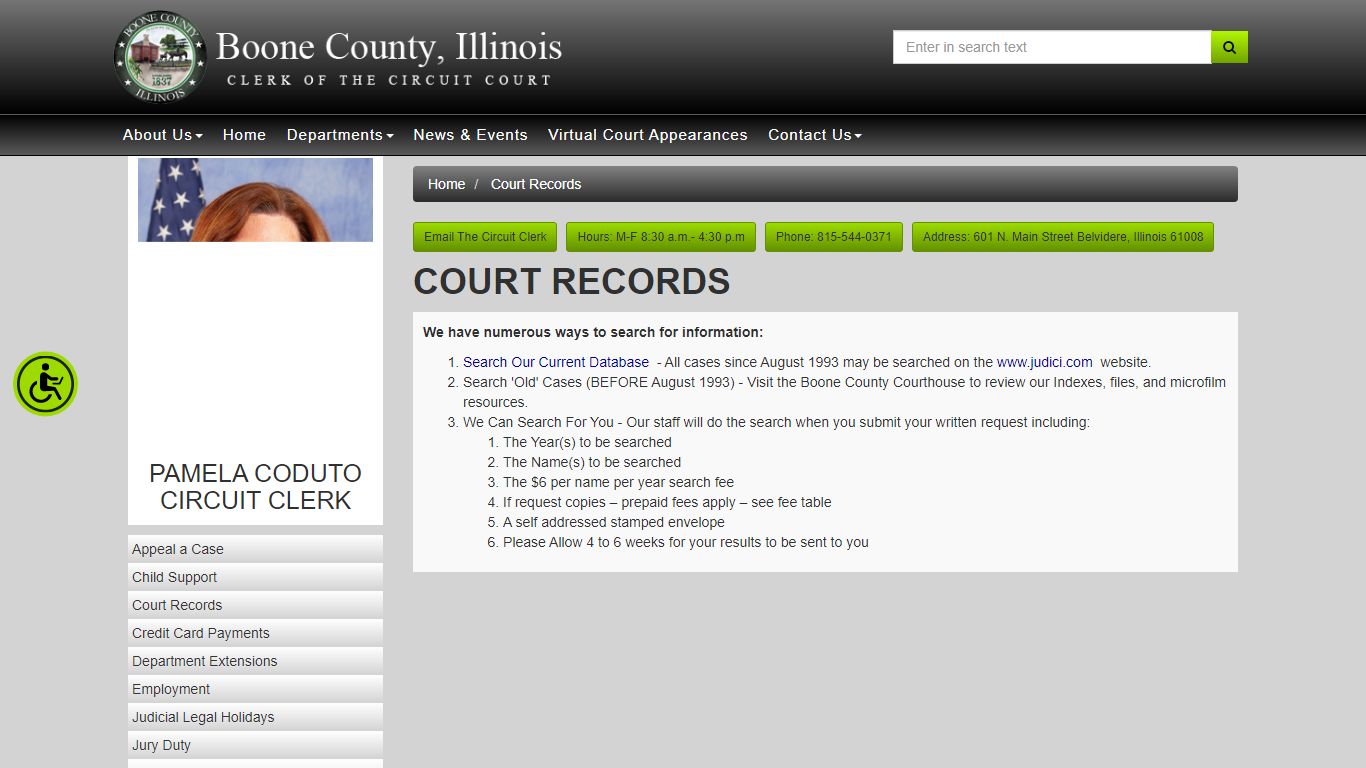 Boone County Circuit Clerk - Court Records