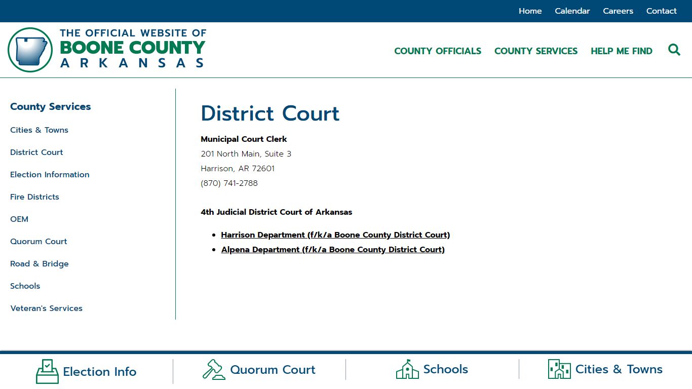 District Court | Boone County AR Government